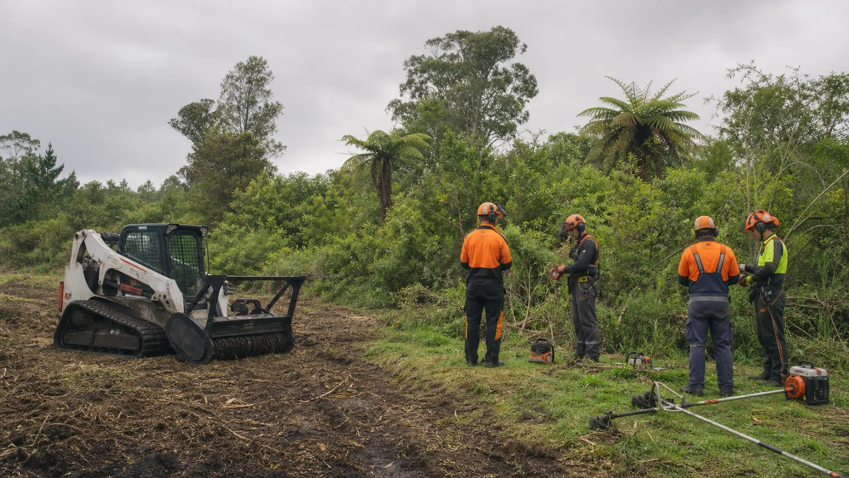 Scrub Mulching or Manual Clearing: Which Fits Your Property? on a Rotorua property