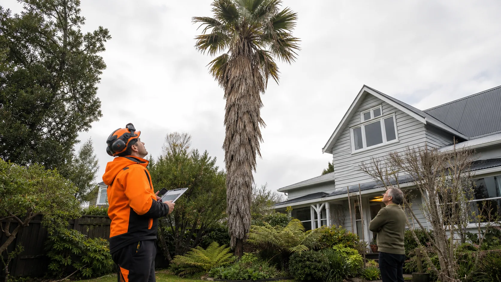 Signs a Palm Has Become Too Difficult to Keep on a Rotorua property