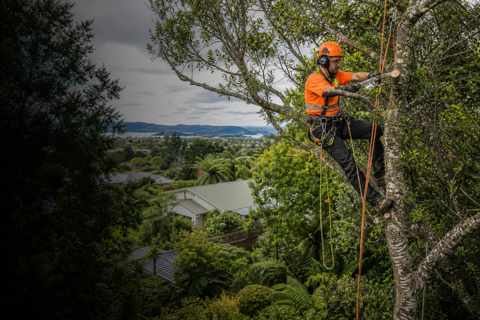 Tree Pruning in Rotorua, New Zealand